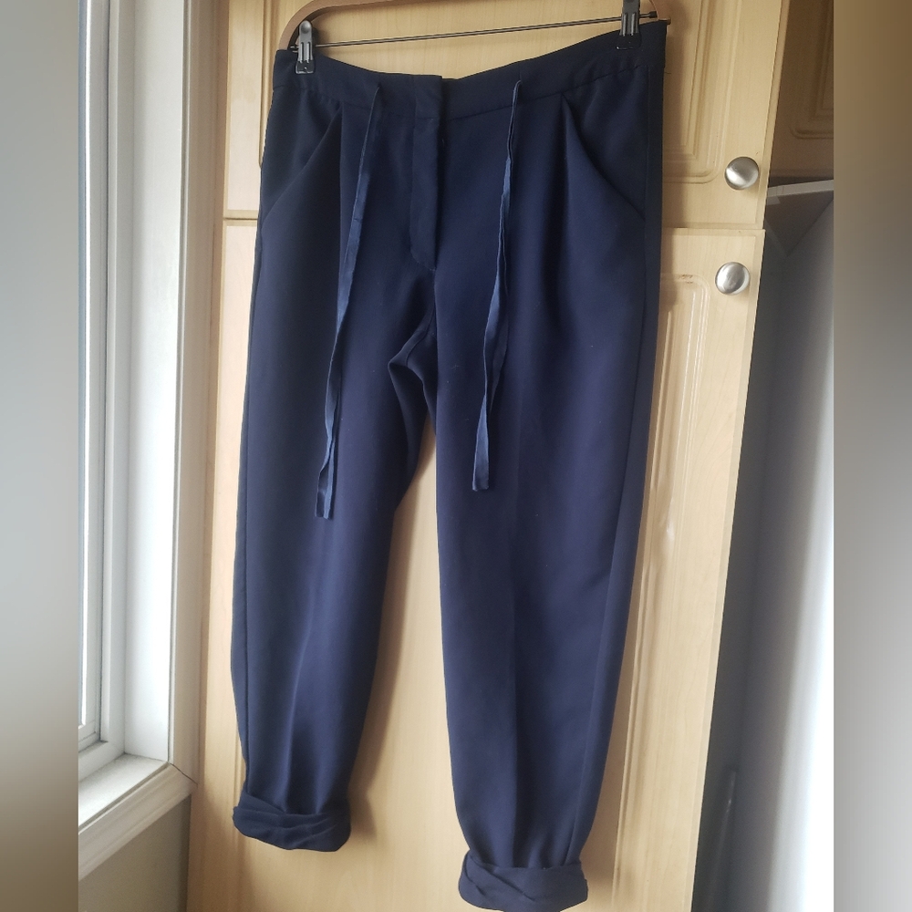 Wilfred Navy Blue Track Pants. Relax and enjoy feel.